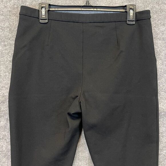 ANTONIO MELANI Trouser Pants Women's Sz 10 Black High Rise Pull-on Ankle Stretch - Picture 8 of 14